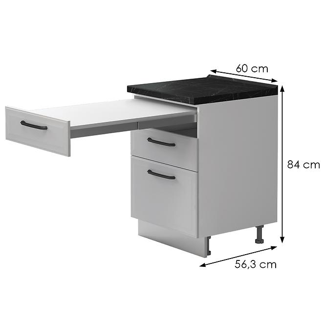 Küchenschrank Evia r-60-3fs/4 standard pearl grey Matt,2