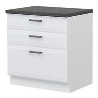 Küchenschrank Evia r-80-3f/4 3s standard pearl grey Matt