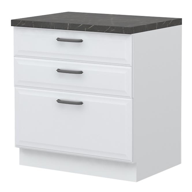 Küchenschrank Evia r-80-3f/4 3s standard pearl grey Matt