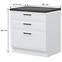 Küchenschrank Evia r-80-3f/4 3s standard pearl grey Matt,2