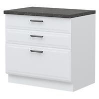 Küchenschrank Evia r-90-3f/4 3s standard pearl grey Matt