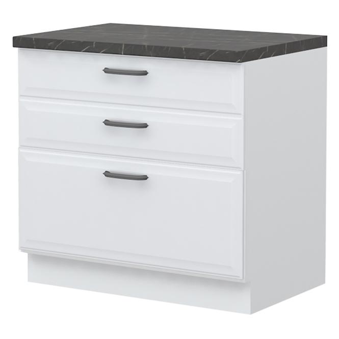 Küchenschrank Evia r-90-3f/4 3s standard pearl grey Matt