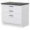 Küchenschrank Evia r-90-3f/4 3s standard pearl grey Matt