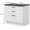 Küchenschrank Evia r-90-3f/4 3s standard pearl grey Matt,2