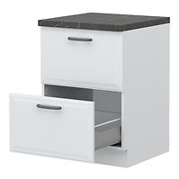 Küchenschrank Evia r-60-2mbox/4 2s pearl grey Matt
