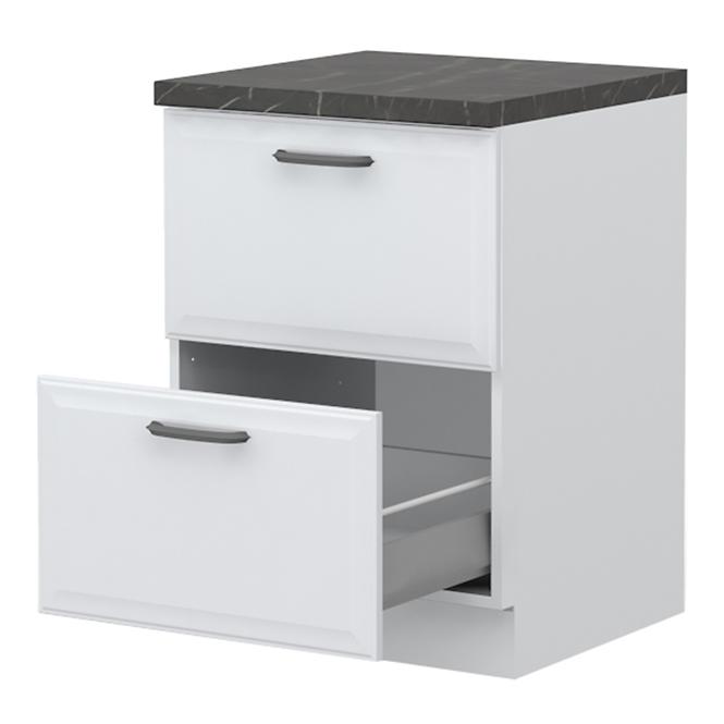 Küchenschrank Evia r-60-2mbox/4 2s pearl grey Matt