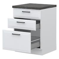 Küchenschrank Evia r-60-3mbox/4 3s pearl grey Matt