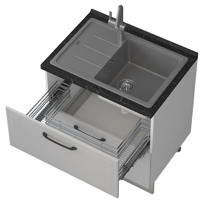 Küchenschrank Evia r-80-2mz/4 pearl grey Matt