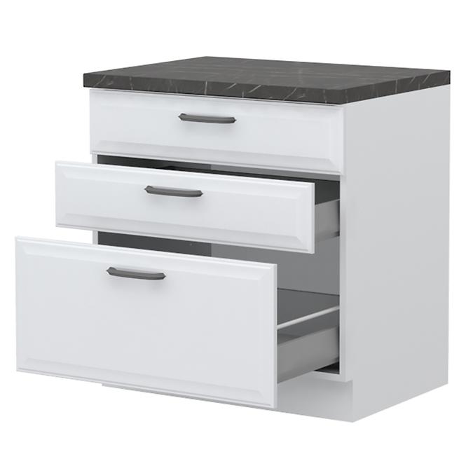 Küchenschrank Evia r-80-3mbox/4 3s pearl grey Matt