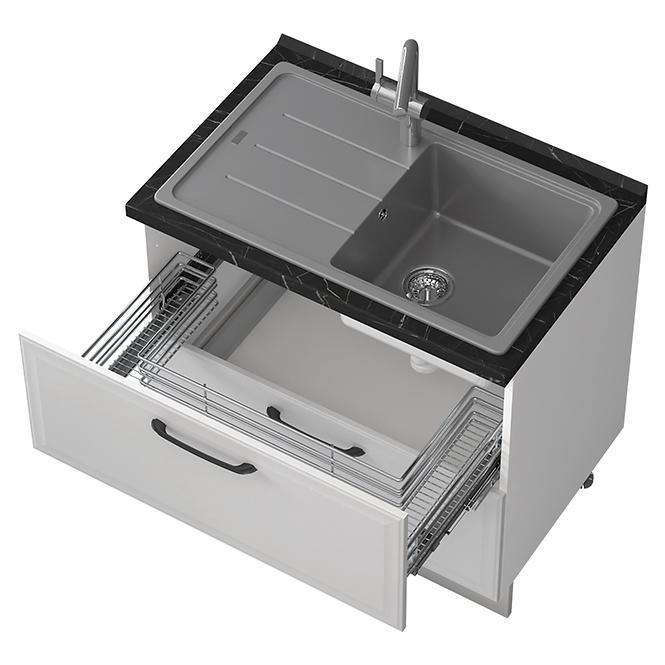 Küchenschrank Evia r-90-2mz/4 pearl grey Matt