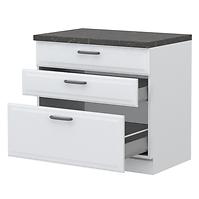 Küchenschrank Evia r-90-3mbox/4 pearl grey Matt