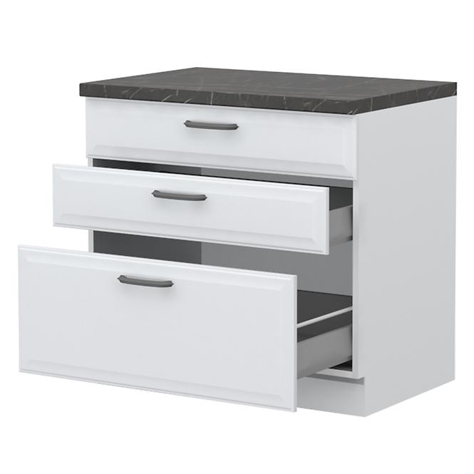 Küchenschrank Evia r-90-3mbox/4 pearl grey Matt