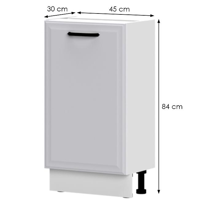 Küchenschrank Evia r3-45-1k/4 pearl grey Matt