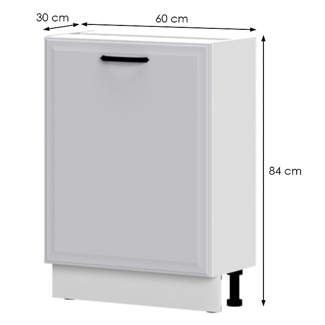 Küchenschrank Evia r3-60-1k/4 pearl grey Matt,2