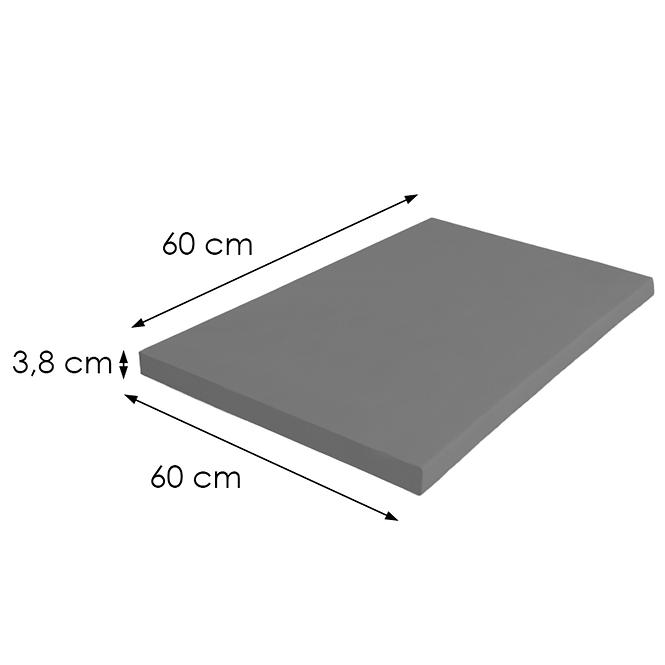 Arbeitsplatte 60 cm/38 mm antracit / U12290
