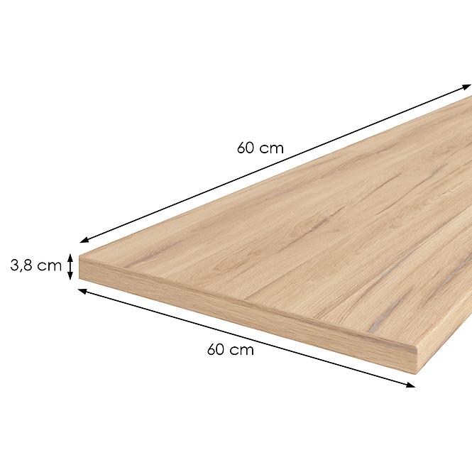 Arbeitsplatte 60 cm/38 mm Eiche estana helle / R20367