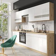 Küchenzeile Pocket 260 set C Plus mit Arbeitsplatte white