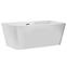 Frei stehende Badewanne Evita 160/80 + Überlaufgarnitur Click-Clack mit Überlauf Slim,2