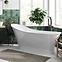 Frei stehende Badewanne Gloria 160/68 + Ablaufgarnitur Click Clack Gold,3