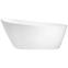 Frei stehende Badewanne Melody 150/80 Überlaufgarnitur Click-Clack mit rechteckigem Überlauf Slim Chrom,3