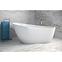 Frei stehende Badewanne Melody 150/80 Überlaufgarnitur Click-Clack mit rechteckigem Überlauf Slim Chrom,4