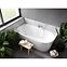 Frei stehende Eck-Badewanne zur Wand Zoya 170/80 Links  + Click-Clack mit Überlauf in Schwarz,6