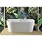 Frei stehende Badewanne zur Wand Vica 170/80 + Überlaufgarnitur Click-Clack mit rechteckigem Überlauf Slim Chrom,8