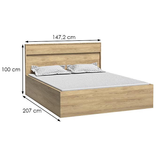 Bett M9 Milan 140x200 Natural Hikora
