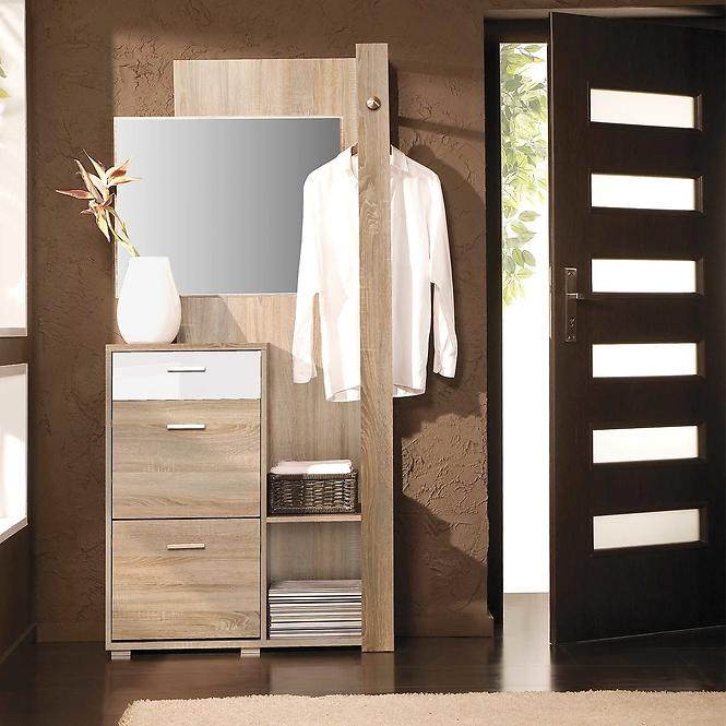 Garderobe Clip Eiche 90 cm Sonoma