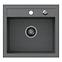 Spüle Johnny 110 Steingran grau50x47x18,5 + Siphon