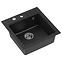 Spüle Peter 110 Steingran schwarz 50x52x20 + Siphon,2