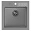 Spüle Peter 110 Steingran grau 50x52x20 + Siphon