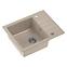 Spüle Peter 116 Steingran beige 62x50x20 + Siphon,2