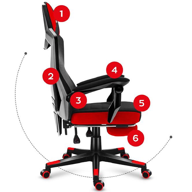 Spielerstuhl Combat 3.0 Red New
