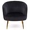 Sessel Crown schwarz/gold