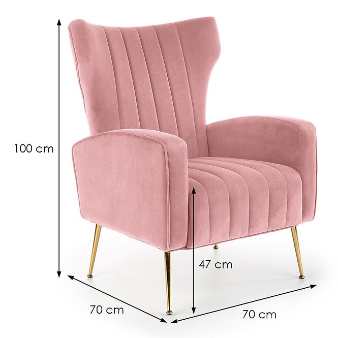 Sessel Vario rosa/gold