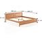 Bett kiefernholz LK104–200x200 Erle,3