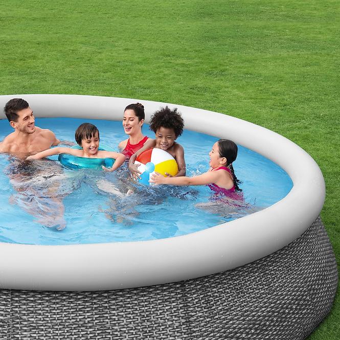 Pool  RATAN 3,66x0,76 m mit Filterpumpe 57445
