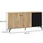 Kommode Agis 04 Honey Castello Oak/Black Mat,2