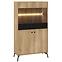 Vitrine Agis 03 Honey Castello Oak/Black Mat
