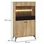 Vitrine Agis 03 Honey Castello Oak/Black Mat,2