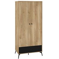 Schrank Agis 01 Honey Castello Oak/Black Mat