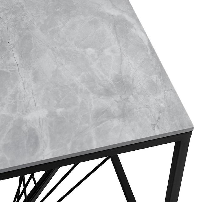 Couchtisch Infinity 2 Quadrat Aschgrau Marmor