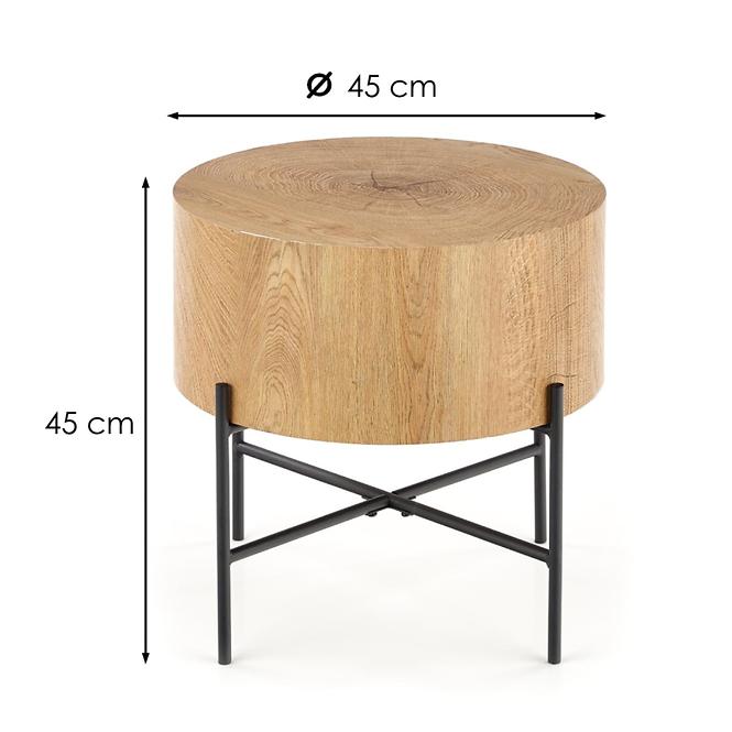 Couchtisch Brooklyn-S eiche natürliche/schwarz