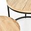 Couchtisch Oreo eiche San Remo/schwarz set-2,5