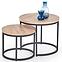 Couchtisch Oreo eiche San Remo/schwarz set-2,6