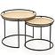 Couchtisch Manado rattan natürliche/schwarz set-2