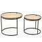 Couchtisch Manado rattan natürliche/schwarz set-2,3