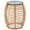 Couchtisch Barrel rattan natürliche/schwarz,4