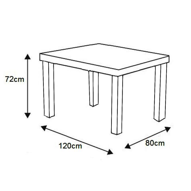 Tisch Arek III 120x80 Trüffel